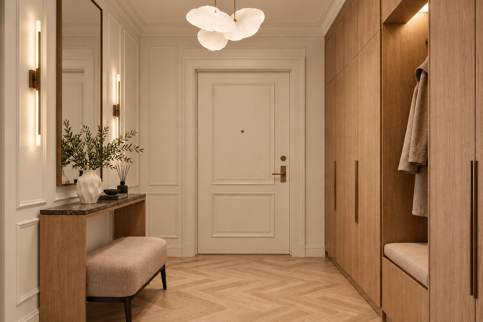 Неоклассика, 120 м²: прихожая