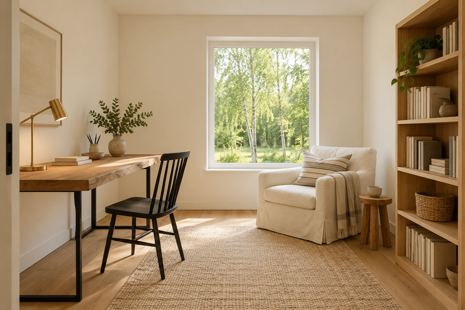 Скандинавский дом, 120 м²: кабинет